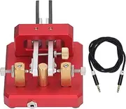Morse Code Key Double Paddle Automatic CW Shortwave Telegram Tapper, for Training(red)