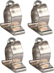 4 Pack of Stainless Steel Boat Hook Spring Clamp Holder Bracket Clip, Marine Spr