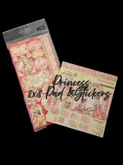 Graphic 45 "Princess" Paper 8x8/Full Pad/Stickers/2 Unique Sheets