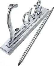 TOGEVAL 3pcs Signature Pen Set for Wedding Plated Metal Love Holder Perfect Party Accessory
