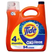 Tide Ultra Oxi Liquid Laundry Detergent 132 Fl Oz Stain and Odor Eliminator