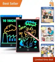 Ultimate Kids' Drawing Experience - 10-Inch LCD Writing Tablet Duo for Sharing