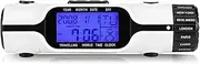Travel Alarm Clock with LED Torch, Flashlight LED Digital World Time Travel Alarm Clock，Thermometer Outdoor, Small and Light