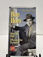 THE BEST OF BOB HOPE VHS TAPE DOUBLE FEATURE ROAD TO BALI MY FAVORITE BRUNETTE