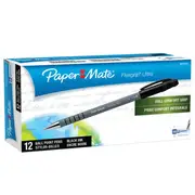 Papermate Flexgrip Ultra Ballpoint Pen Medium Nib Capped (Black) [Box 12]