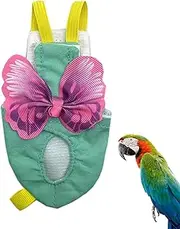 Bird Harness | Soft Bird Diapers Suite | Pigeon Pants for Small Medium Birds Parakeets Parrot Cockatiel, Bird Diapers for Parrots, Bird Clothes Pochy