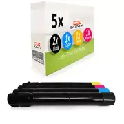 5x Cartridge for Xerox WC-7120-S WC-7125-T WC-7225-i WC-7125-S WC-7220-i