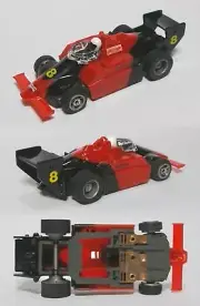 TYCO #8 F1 INDY Slot Car Free Rolling Factory Promo tcr