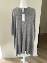 EILEEN FISHER OVERSiZED PONCHO TENCEL S/P P/M NEW WITH TAGS
