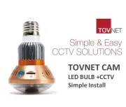 NEW TOVNET CAM Smart loT LED Bulb CCTV Easy & Simple install DIY CCTV Solution