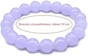 [BOSUGE] Exquisite Bracelet,Bracelet， Natural Green Red Purple Chalcedony Stone Bracelets for Women Bead Bracelet Charm Yoga Reiki Jewelry 4 6 8 10 12Mm-Cjw012,Beads 4Mm