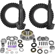 Ring & Pinion Gear Kit Package Front & Rear with Installation Kits fits Toyota 8/7.5R Differential (with Factory Locker) 4.88 Ratio