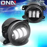 FOR 2007-2017 JEEP WRANGLER DODGE CHARGER PAIR LED PROJECTOR FOG LIGHT LAMP SET (for: Jeep)