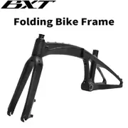 Carbon Folding Bicycle Frame 20inch UltraLight Disc Brake Bike Frame Use MTB 406