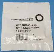 (10 pcs) Fiber Optic ST Connector, P2020C-C-125, LUCENT, 125um, Multi Mode,Plug