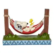 Peanuts by Jim Shore Snoopy and Woodstock in a Hammock 6007939