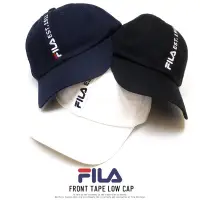 在飛比找蝦皮購物優惠-正品FILA LINEAR LOGO LOW CAP 深藍款