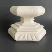 Vintage Maxine Mold Ceramic Bisque Large Pillar Candle Holder DIY Ready to Paint
