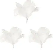 Mellisso 30 Pcs Natural Ostrich Feathers Wedding Decoration White 45-50cm