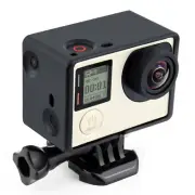 New Border Frame Mount Protective Case for GoPro Hero 3 3+ 4 LCD BacPac Battery