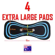 TENS EMS MACHINE ELECTRODE PADS - 4 EXTRA LARGE PREMIUM PADS ⭐⭐⭐⭐⭐