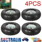 4 x 250mm (10") Heavy Duty Trolley Wheel 16mm SOLID Tyres 4.10/3.50-4 tyre tire