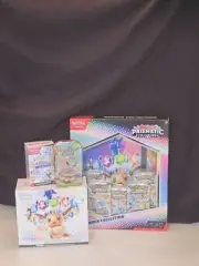 TCG Prismatic Evolutions 1 ETB, 1 Binder Coll., 1 Bundle, 1 jolteon Mini tin