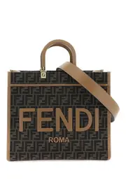 [FENDI] FENDI sunshine medium tote bag with jacquard ff pattern