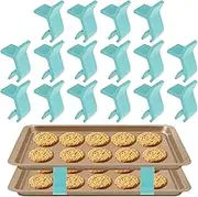 16Pcs Baking Sheet Stackers Set Space-Saving Harvest Right Tray Stackers Accessories Reusable Freeze Dryer Trays Stacking Holder Multipurpose Cookie Sheet Stacking Clips Baking Tray Stackers, Blue