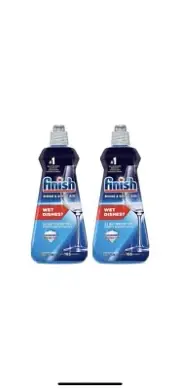 2 x Finish Rinse & Shine Aid Lemon 500mL FREE FAST POSTAGE
