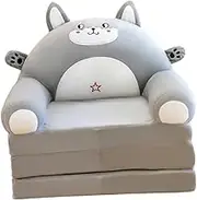 Animal Shaped Stuffed Folding Sofa Bed Convertible Chair Cartoon Folded Single Couch Convertible Sleeper Chair for Apartment, Mouse