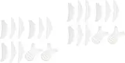 Beatifufu 2 Sets Makeup Kit Spoolies Eyelash Extension Pad Silicone Brush Set False Lash Aid for Easy Application