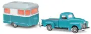 Busch 48243 - 1/87/H0 Chevrolet Pick-Up Nagetusch Caravan - New