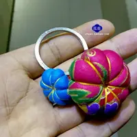 在飛比找樂天市場購物網優惠-創意手工民族風布藝金瓜南瓜鑰匙圈扣掛件 旅游小禮品贈品紀念品