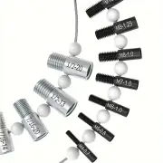 Nut & Bolt Thread Checker Inch & Metric 26 Male/Female Gauges Stainless Steel 14 Inch & 12 Metric Thread Checker