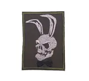 Playboy Patch Embroidered Skull - Sew-on or Hook&Loop style