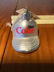 Old World Christmas Diet Coke Baseball Cap Ornament - New