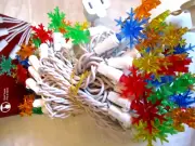 HOLIDAY LIVING 60ct LED MULTICOLOR SNOWFLAKE LIGHTS - NEW