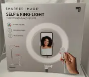 Sharper Image Social Star Selfie Ring Light Adjustable Stand Remote Bluetooth