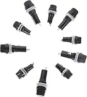 16pcs Panel Mount Fuse Holder Socket for 5x20mm & 6x30mm Fuse Holders for Durable and Reliable Fuse Panel Mount