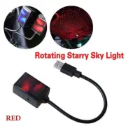 Car USB LED Interior Atmosphere Starry Sky Lamp Ambient Star Light Projector Red (for: Suzuki)