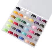 36Pcs Bobbins and Sewing Threads with Bobbin Case, Sa156 Bobbins Plastic