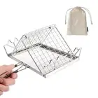 Camp Stove Toaster Camping Toaster for Gas Stove Top 304 Stainless Steel Firepit
