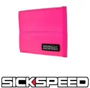 SICKSPEED WALLET SEAT BELT SEATBELT PAD RACING HARNESS BIFOLD BILLFOLD PINK P3