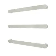 Radiant ASPEN Heated/Non-Heated Low Voltage Single Flat Towel Rail - 650mm - Brushed Satin (1 Piece)