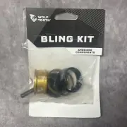 Wolf Tooth Bling Kit Anodized Headset Spacers Gold 1-1/8" Steerer NIP Gold