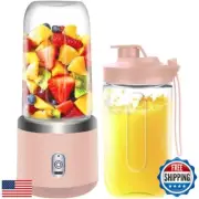 Blender for Shakes and Smoothies, 400ml, 2 To-Go Portable Cups with Lid, Pers