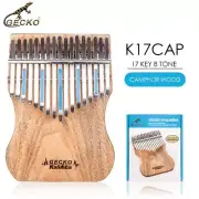-17 Keys Full Veneer Camphor Kalimba with Instruction and Tune Hammer ThumbPiano