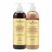 SheaMoisture Strengthen & Restore Shampoo and Conditioner Bundle Jamaican Black