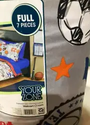 Your Zone, 7 piece bedding set, sports, Full size